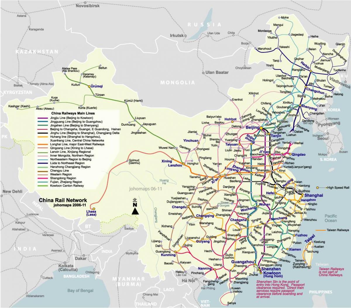 Beijing railway 지도