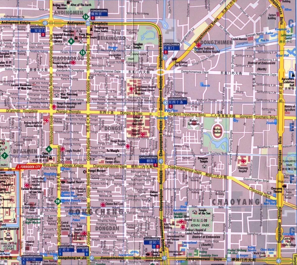 chaoyang district Beijing 지도