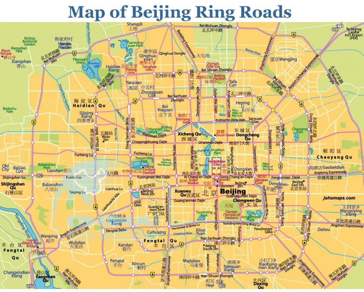 베이징 링도 지도