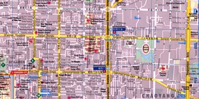 Chaoyang district Beijing 지도