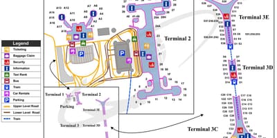 북경 airport 지도