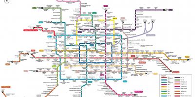지도 베이징의 지하철역