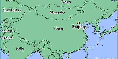 베이징 지도 위에 세계